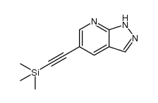 5-trimethylsilanylethynyl-1H-pyrazolo[3,4-b]pyridine