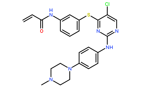 N-[3-[[5-氯-2-[[4-(4-甲基-1-哌嗪基)苯基]氨基]-4-嘧啶基]硫基]苯基]-2-丙烯酰胺