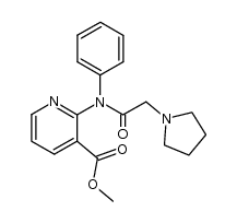 methyl 2-([(1-pyrrolidinyl)acetyl]phenylamino)-3-pyridinecarboxylate