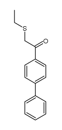 1-(4-phenylphenyl)-2-(ethylthio)ethanone