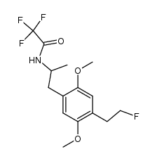 (+/-)-1-[2,5-Dimethoxy-4-(2-fluoroethyl)phenyl]-2-trifluoroacetamidopropane