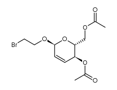 2-bromoethyl 4,6-di-O-acetyl-2,3-dideoxy-α-D-erythro-hex-2-enopyranoside