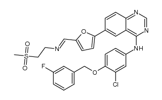 N-(3-chloro-4-(3-fluorobenzyloxy)phenyl)-6-(5-((2-(methylsulfonyl)ethylimino)methyl)furan-2-yl)quinazolin-4-amine