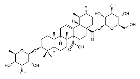 鸡纳酸 3-O-(6-脱氧-BETA-D-吡喃葡萄糖苷) 28-O-BETA-D-吡喃葡萄糖酯