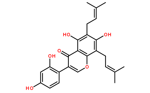 8-异戊烯基羽扇豆异黄酮对照品(标准品) | 125002-91-7