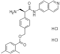 2,4-二甲基苯甲酸 [4-[(1S)-1-(氨基甲基)-2-(6-异喹啉基氨基)-2-氧代乙基]苯基]甲基酯二盐酸盐