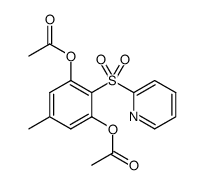 5-methyl-2-(2-pyridinylsulfonyl)-1,3-phenylene diacetate
