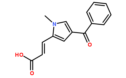 3-(4-苯甲酰基-1-甲基-1H-2-吡咯)丙烯酸