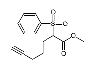 methyl 2-(benzenesulfonyl)hept-6-ynoate