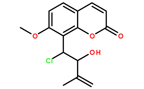 8-(1-CHLORO-2-HYDROXY-3-METHYL-BUT-3-ENYL)-7-METHOXY-CHROMEN-2-ONE