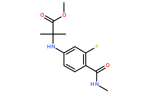 N-[3-氟-4-[(甲基氨基)羰基]苯基]-2-甲基丙氨酸甲酯