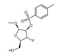 methyl 2-O-tosyl-3-fluorodeoxy-β-D-arabinofuranoside