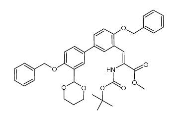 3'-[(Z)-2-(tert-Butoxycarbonylamino)-2-(methoxycarbonyl)vinyl]-4,4'-dibenzyloxy-3-(1,3-dioxan-2-yl)biphenyl