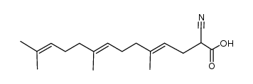 2-cyano-5,9,13-trimethyl-4E,8E,12-tetradecatrienoic acid