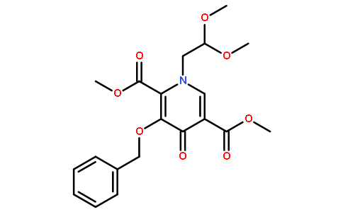 1-(2,2-二甲氧基乙基)-1,4-二氢-4-氧代-3-(苯基甲氧基)-2,5-吡啶二甲酸二甲酯