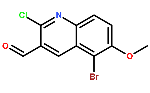 5-溴-2-氯-6-甲氧基喹啉-3-羧醛