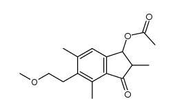 3-acetoxy-6-(β-methoxy)ethyl-2,5,7-trimethyl-1-indanone