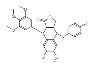 (3aS,4S,9R,9aR)-4-(4-fluoroanilino)-6,7-dimethoxy-9-(3,4,5-trimethoxyphenyl)-3a,4,9,9a-tetrahydro-3H-benzo[f][2]benzofuran-1-one