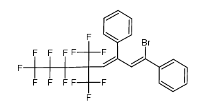 1-bromo-5,5-bis(trifluoromethyl)-6,6,7,7,8,8,8-heptafluoro-1,3-diphenyloctadiene-1,3