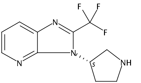 3-(S)-吡咯烷-3-基-2-三氟甲基-3H-咪唑并[4,5-B〕吡啶