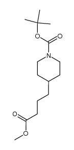 methyl 4-[N-[(tert-butyloxy)carbonyl]piperidin-4-yl]butanoate