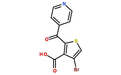 4-溴-2-(4-吡啶羰基)-3-噻吩羧酸