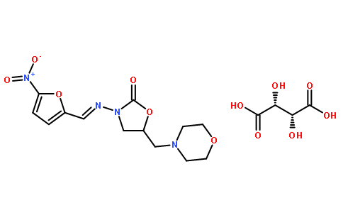 5-吗啉甲基-3-[5-硝基亚糠基氨基]-2-恶唑烷酒石酸盐