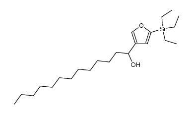 2-Triethylsilyl-4-(1-hydroxy-tridecyl)-furan