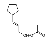 acetic acid,3-cyclopentylprop-2-en-1-ol