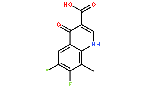 6,7-二氟-1,4-二氫-8-甲基-4-氧代喹啉-3-羧酸