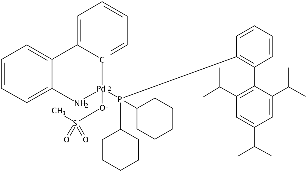 甲烷磺酸(2-二環己基膦基-2',4',6'-三-異丙基-1,1'-聯苯基)(2'-氨基-1,1'-聯苯-2-基)鈀(II)