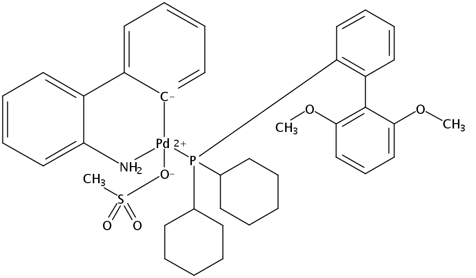 甲烷磺酸(2-二環(huán)己基膦基-2',6'-二甲氧基-1,1'-聯(lián)苯基)(2'-氨基-1,1'-聯(lián)苯-2-基)鈀(II) SPhos Pd -g3