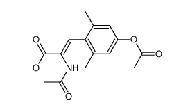 methyl (Z)-2-acetamido-3-(4-acetoxy-2,6-dimethylphenyl)-2-propenoate