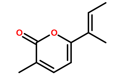 2H-吡喃-2-酮,  3-甲基-6-[(1E)-1-甲基-1-丙烯基]-