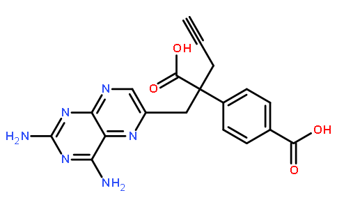 2,4-二氨基-alpha-(4-羧基苯基)-alpha-2-丙炔基-6-蝶啶丙酸