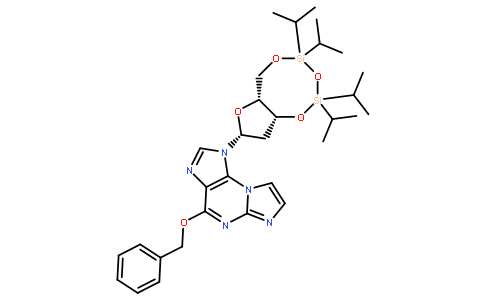 O6-苄基-N2,3-乙烯桥-2’-脱氧-3’,5’-O-[四(异丙基)-1,3-二硅氧烷二基]鸟苷