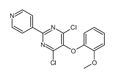 4,6-dichloro-5-(2-methoxyphenoxy)-2-(4-pyridyl)-pyrimidine