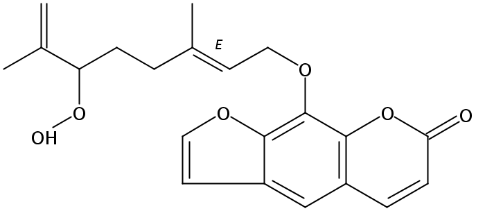 8-(6-过氧化氢-3,7-二甲基-2,7-辛二烯基氧基)补骨脂素对照品(标准品) | 151121-39-0