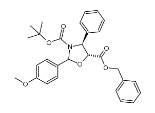 (4S,5R)-5-benzyl 3-tert-butyl 2-(4-methoxyphenyl)-4-phenyloxazolidine-3,5-dicarboxylate