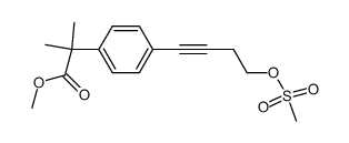 4-[4-(Methanesulfonyloxy)-1-butynyl]-α,α-di(methyl)benzeneacetic Acid, Methyl Ester
