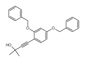 4-(2,4-bis(benzyloxy)phenyl)-2-methylbut-3-yn-2-ol