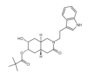 (4aS,6S,7R,8aR)-2-(2-(1H-indol-3-yl)ethyl)-7-hydroxy-3-oxodecahydroisoquinolin-6-yl pivalate