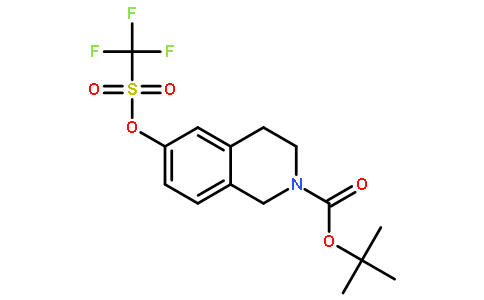 6-三氟甲基磺酰基氧基-1,2,3,4-四氢-异喹啉-2-羧酸叔丁酯