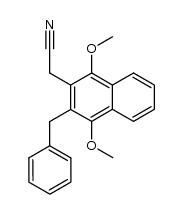 2-Benzyl-3-(cyanomethyl)-1,4-dimethoxynaphthalene