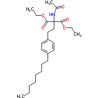 2-乙酰氨基-2-（4-辛基苯乙基）丙二醇二乙酯