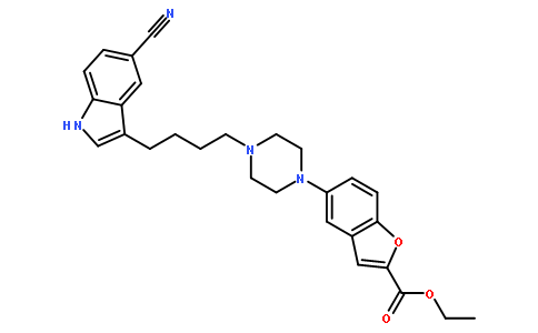 5-[4-[4-(5-氰基-1H-吲哚-3-基)丁基]-1-哌嗪基]-2-苯并呋喃羧酸乙酯