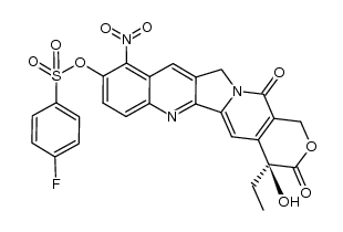 (S)-4-ethyl-4-hydroxy-10-nitro-3,14-dioxo-3,4,12,14-tetrahydro-1H-pyrano[3',4':6,7]indolizino[1,2-b]quinolin-9-yl 4-fluorobenzenesulfonate