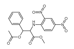 O-Acetyl-N-(2,4-dinitro-phenyl)-DL-β-phenyl-serin-methylester