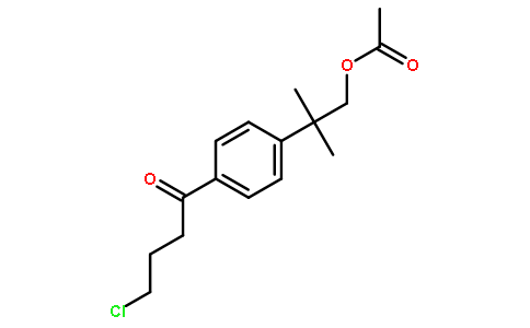 2-[4-(4-Chlorobutanoyl)phenyl]-2-methylpropyl acetate