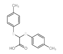 2,2-bis[(4-methylphenyl)sulfanyl]acetic acid